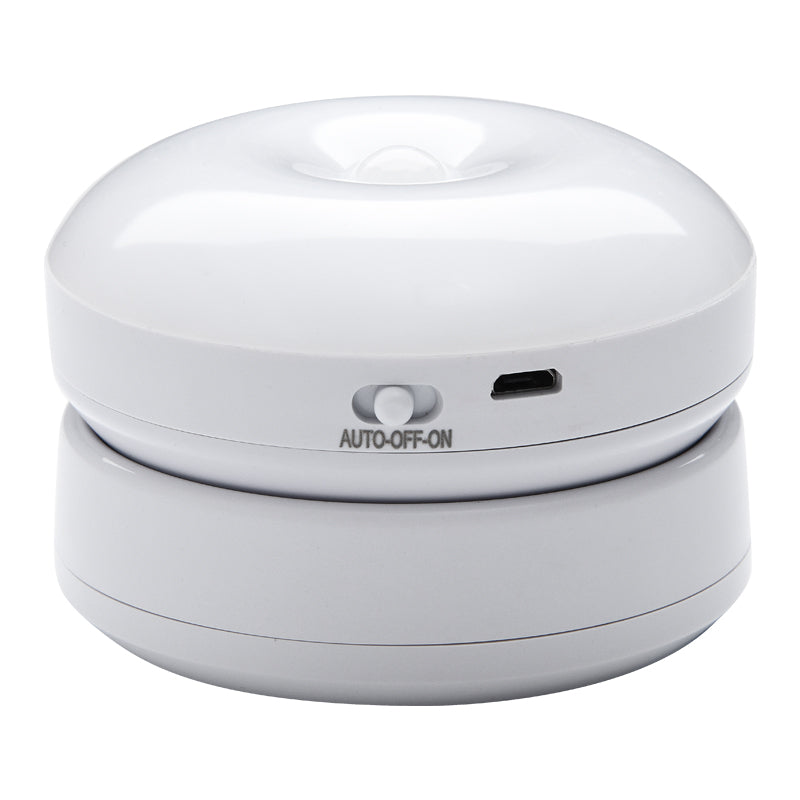 Rotating head on motion sensor night light — adjustable beam direction