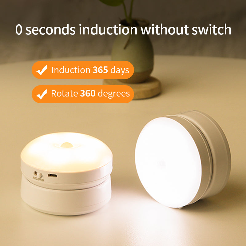Three-mode switch on motion sensor night light — on, auto, off