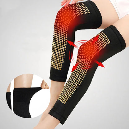 Knee warmers product dimensions — self-heating compression knee sleeve for elderly
