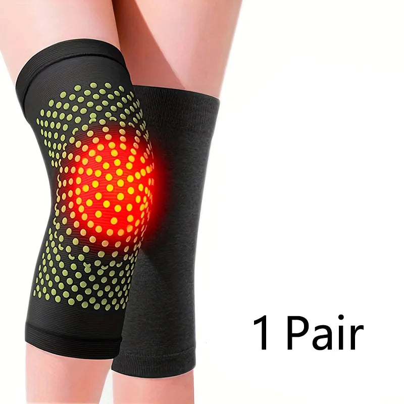 Knee warmer product information — wormwood tourmaline self-heating sleeve for joint pain