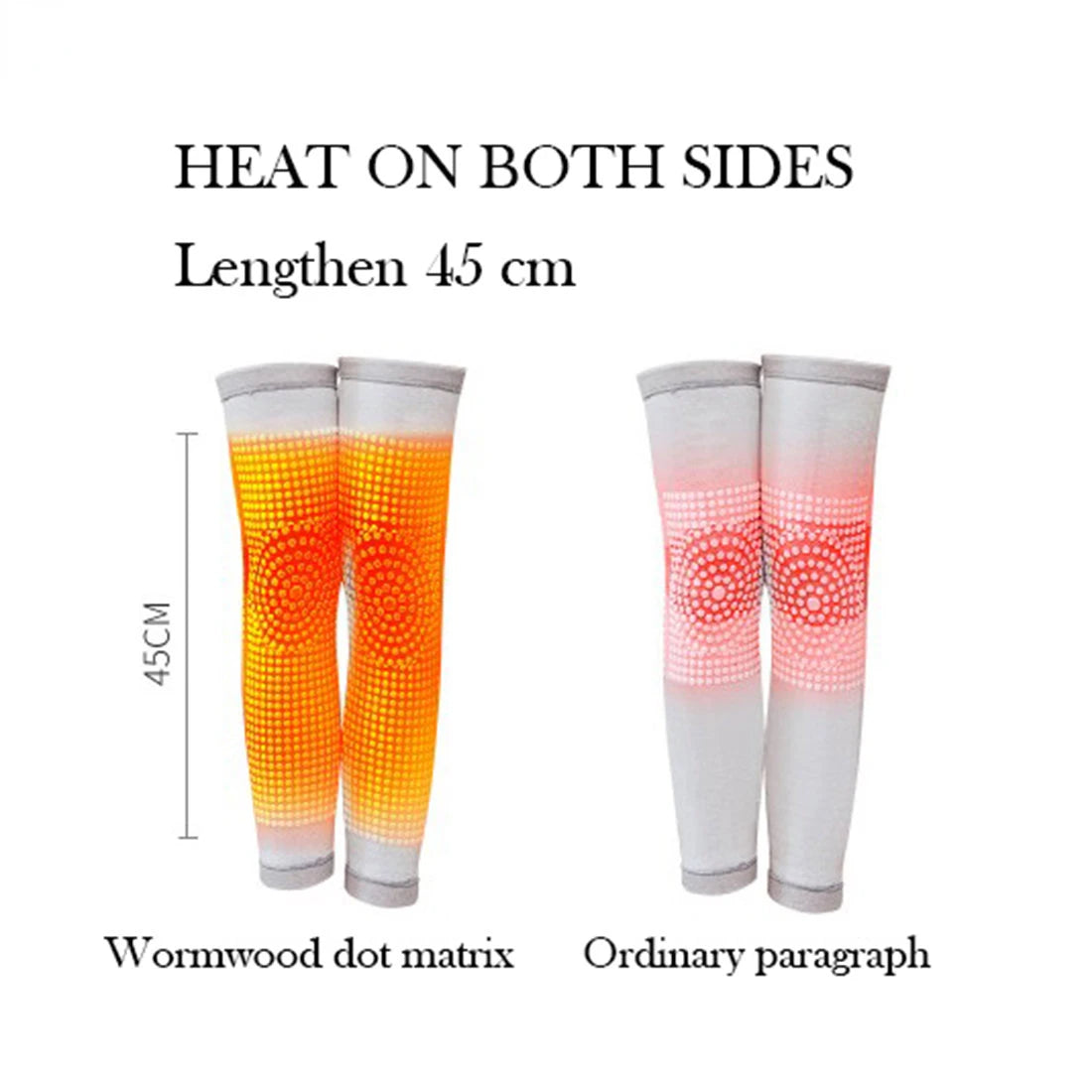 Self-heating knee sleeves colour options — thermal knee warmers for cold weather joint pain