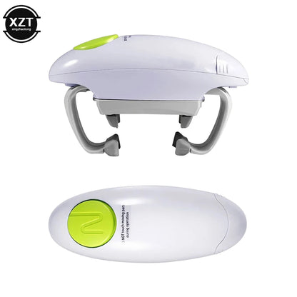 Electric opener showing USB charging port — rechargeable automatic jar opener