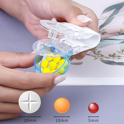 Blister pack remover tool dimensions — compact pill taker for elderly medication aid