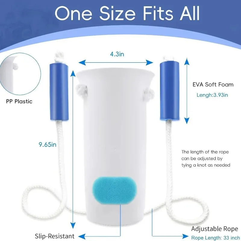 Sock aid product dimensions — compact lightweight dressing aid for hip replacement recovery