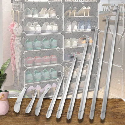 Extra-long shoe horn three length options — 45cm 60cm 80cm stainless steel shoe aid